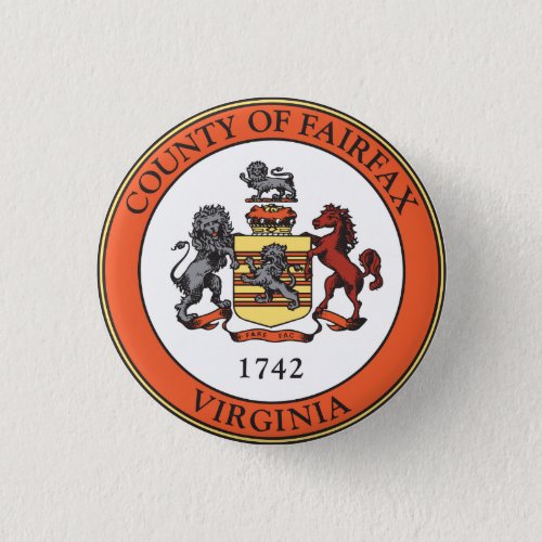 Seal of Fairfax County Virginia Button