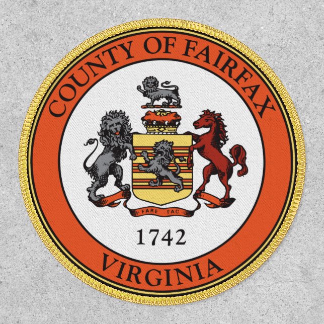 Seal of Fairfax County, Virginia Patch (Front)