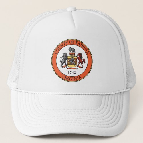 Seal of Fairfax County Virginia Trucker Hat