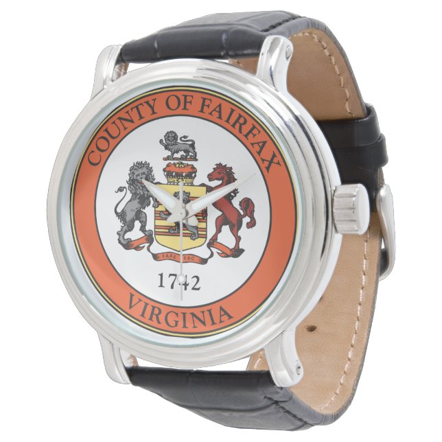 Seal of Fairfax County, Virginia Watch (Angled)