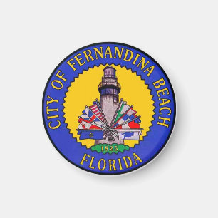 Seal of Fernandina Beach, Florida Magnet