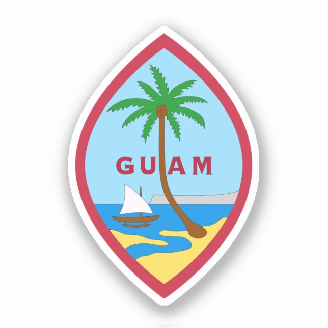 Seal of Guam Sticker (Front)