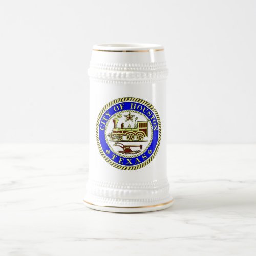 Seal of Houston Beer Stein