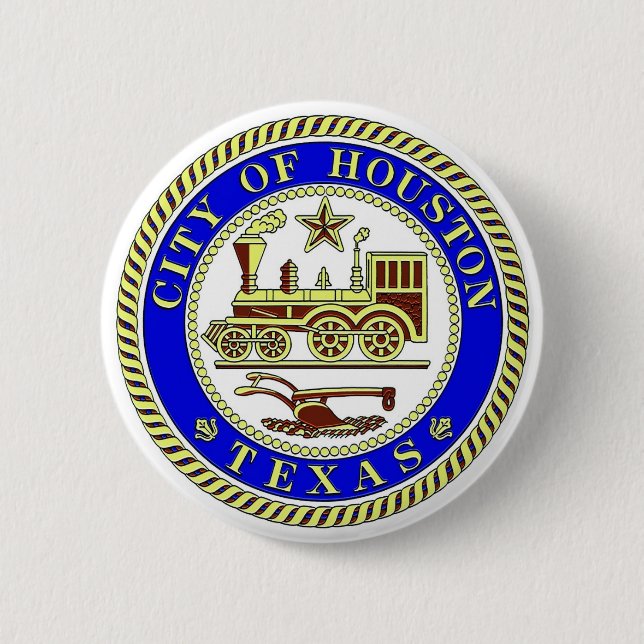 Seal of Houston Button (Front)