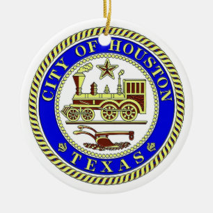 Seal of Houston Ceramic Ornament