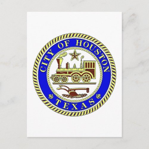 Seal of Houston Postcard