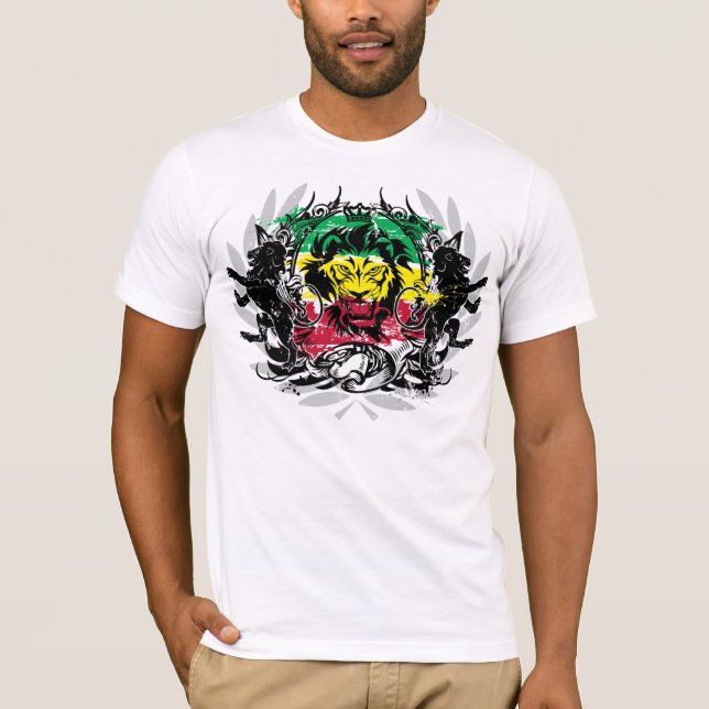 seal of jamaica rasta T-Shirt (Front)