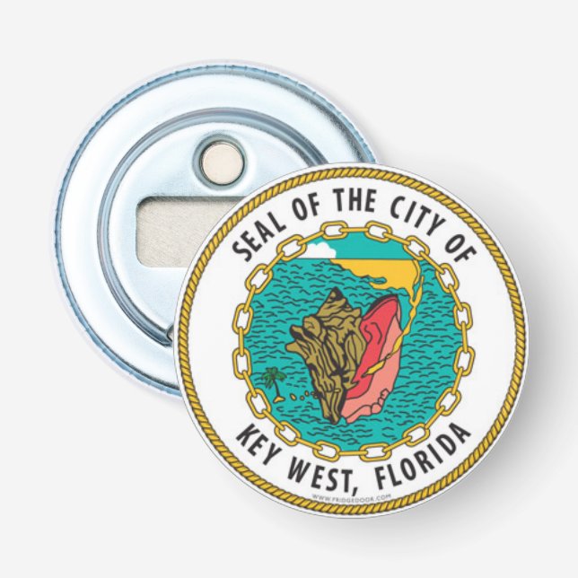 Seal of Key West, Florida Bottle Opener (Front)