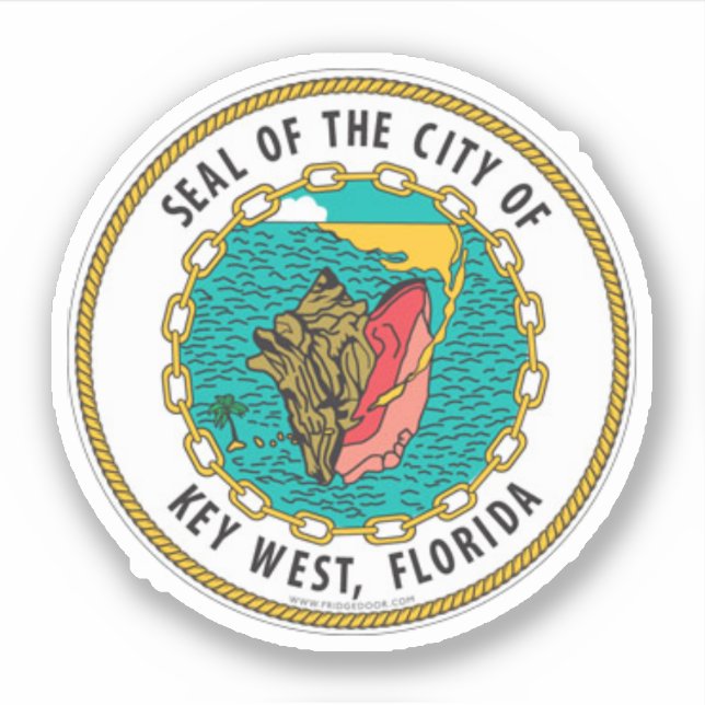 Seal of Key West, Florida Sticker (Front)