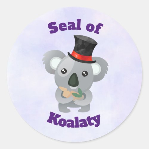 Seal of Koalaty with Cute Koala Bear