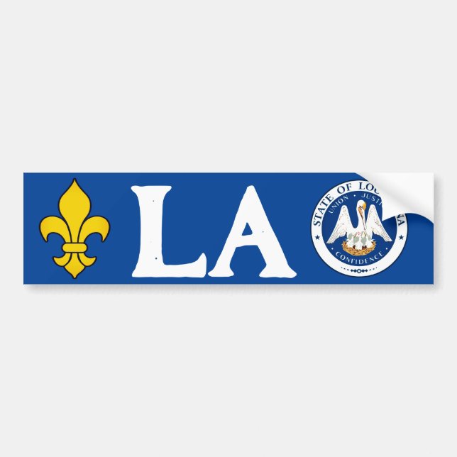 Seal of Louisiana Bumper Sticker (Front)