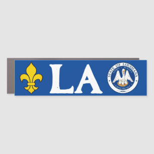 Seal of Louisiana Car Magnet