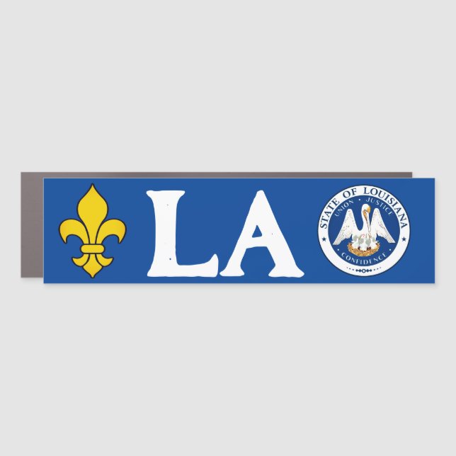 Seal of Louisiana Car Magnet (Front)