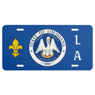 Seal of Louisiana License Plate