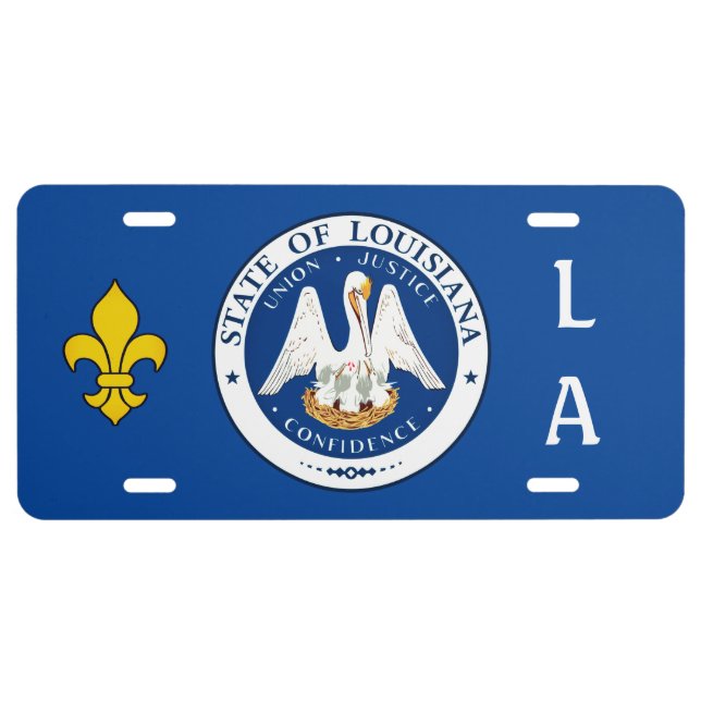 Seal of Louisiana License Plate (Front)