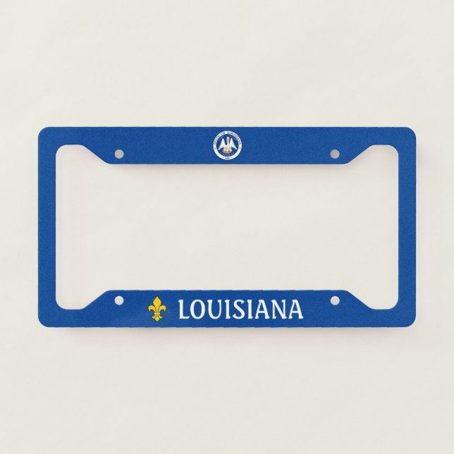 Seal of Louisiana License Plate License Plate Frame (Front)