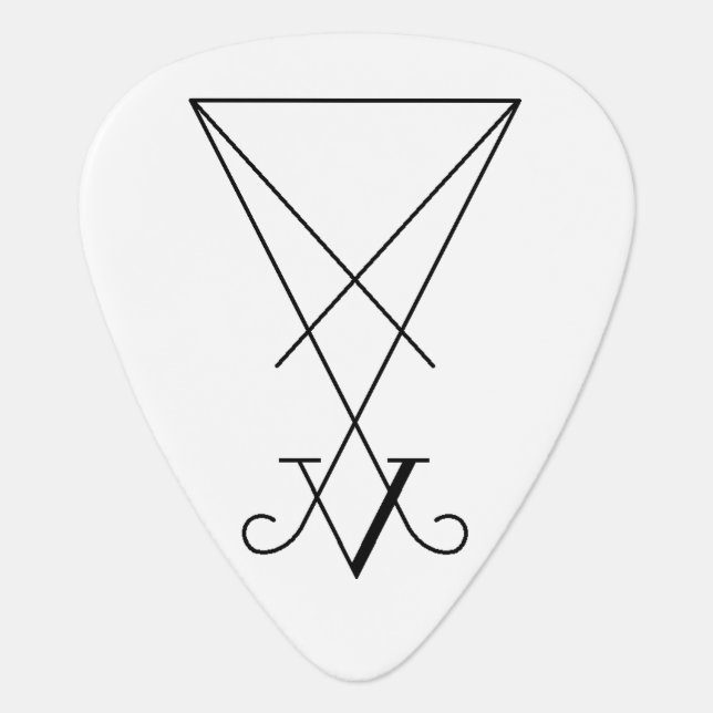 Seal Of Lucifer Guitar Pick (Front)