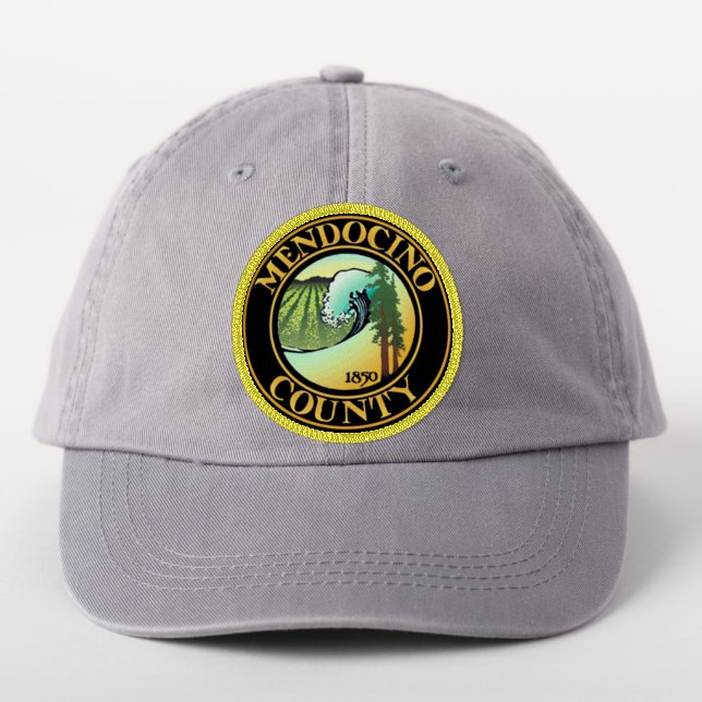 Seal of Mendocino County, California Patch (On Headwear)
