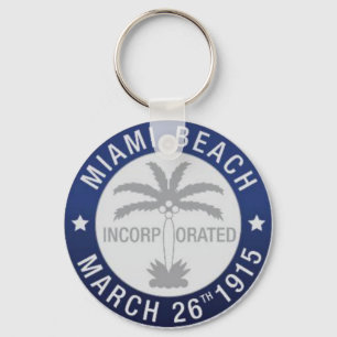 Seal of Miami Beach, Florida Keychain