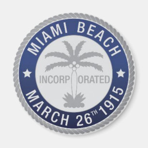 Seal of Miami Beach, Florida Magnet