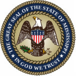 Seal of Mississippi Cutout<br><div class="desc">Patriotic Seal of Mississippi. Visit our store to find more great patriotic Mississippi gifts,  Mississippi souvenirs and new Mississippi 2020 flag gift ideas.</div>