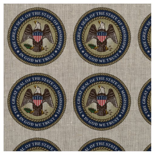 Seal of Mississippi Fabric