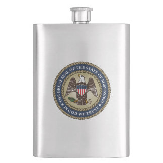 Seal of Mississippi Flask