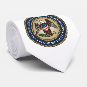 Seal of Mississippi Neck Tie