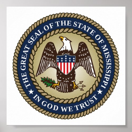 Seal of Mississippi Poster