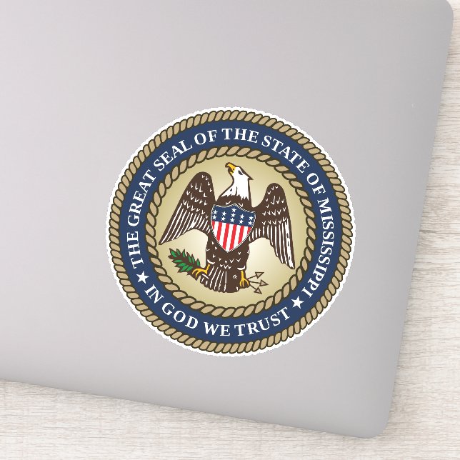 Seal of Mississippi Sticker (Detail)