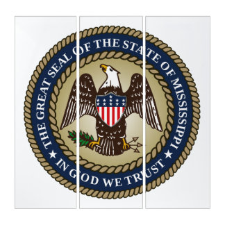 Seal of Mississippi Triptych