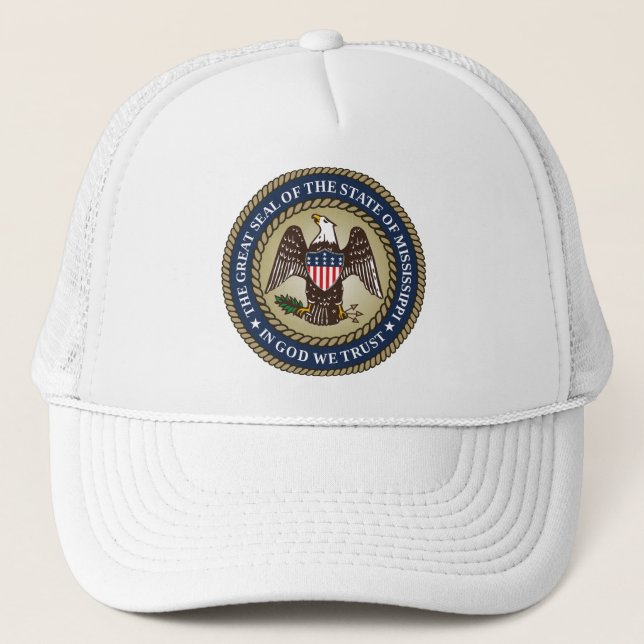 Seal of Mississippi Trucker Hat (Front)