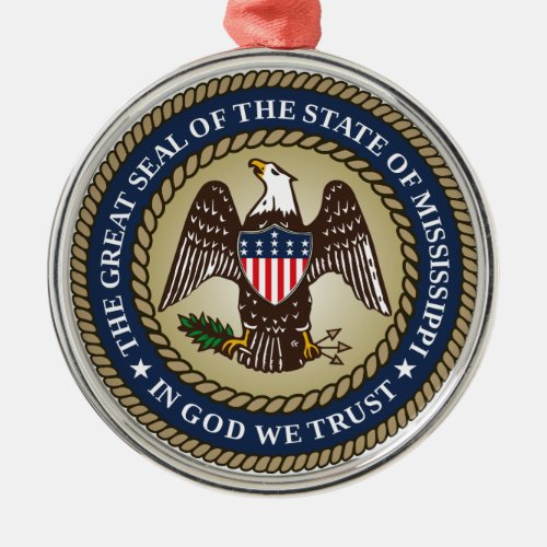 Seal of Mississippi US State Ceramic Ornament