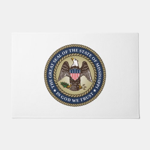 Seal of Mississippi US State Doormat