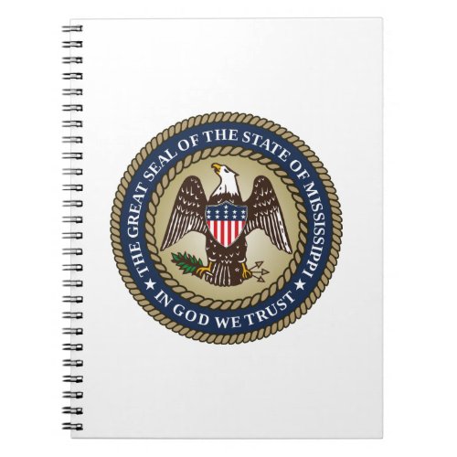 Seal of Mississippi US State Notebook