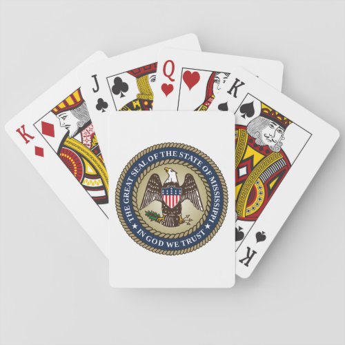Seal of Mississippi US State Poker Cards