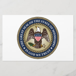 Seal of Mississippi (US State) Stationery