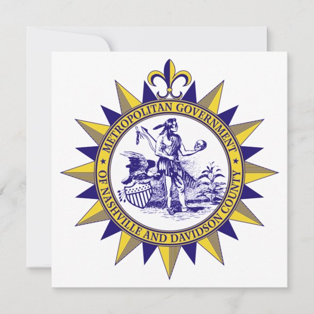 Seal of Nashville (Tennessee) Card (Front)