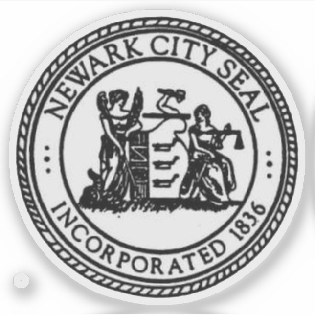 Seal of Newark, New Jersey, USA Sticker (Front)