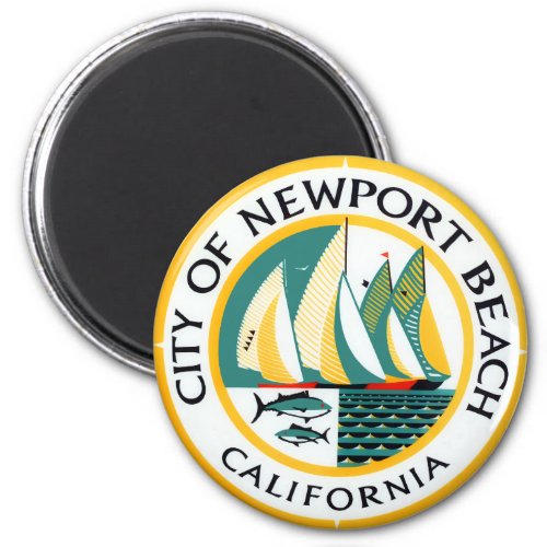 Seal of Newport Beach California Magnet