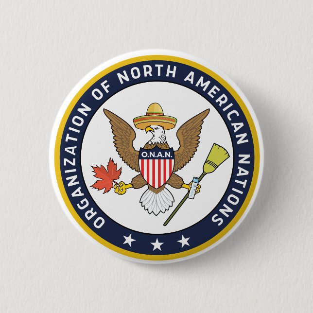 Seal of O.N.A.N. - Infinite Jest Button (Front)