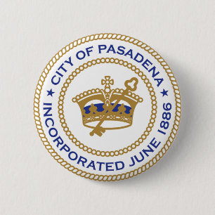 Seal of Pasadena, California Button