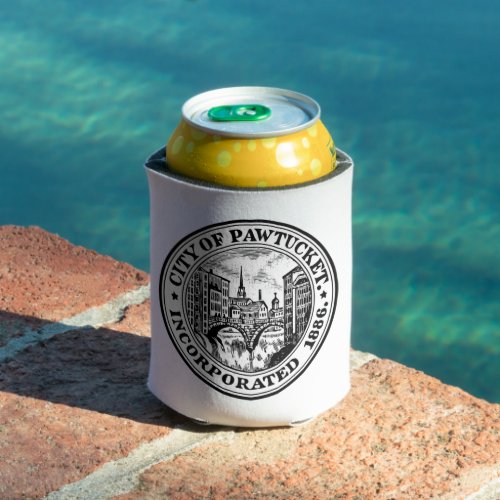 Seal of Pawtucket Rhode Island Can Cooler
