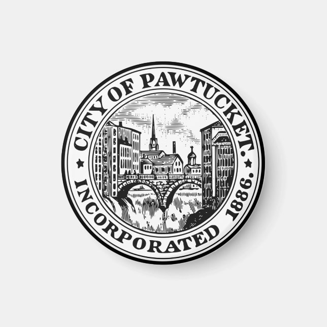 Seal of Pawtucket, Rhode Island Magnet (Front)