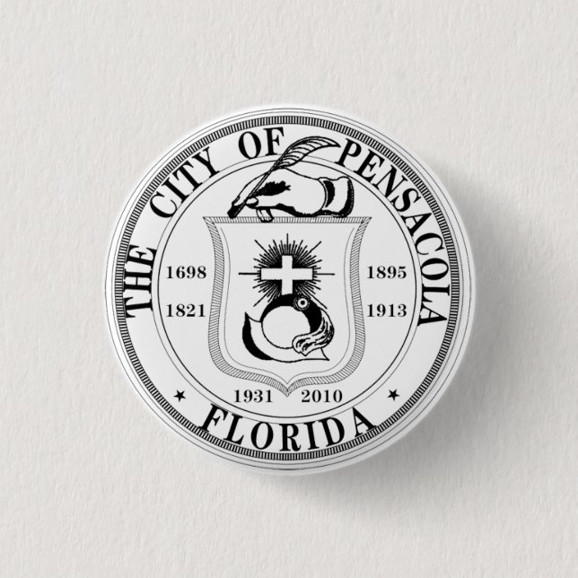 Seal of Pensacola, Florida Button (Front)