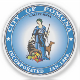 Seal of Pomona, California, USA Sticker