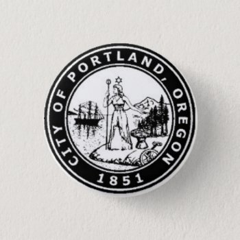 Seal Of Portland  Oregon Pinback Button by abbeyz71 at Zazzle