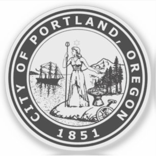 Seal of Portland, Oregon, USA Sticker