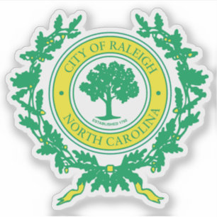 Seal of Raleigh, North Carolina, USA Sticker