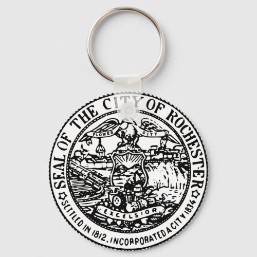 Seal of Rochester NY Keychain